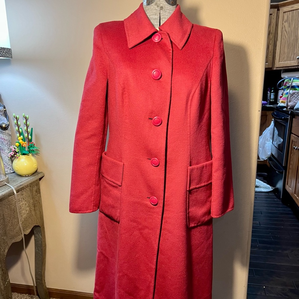 Rabbit, new wool, and cashgora Escada 3/4 length coat